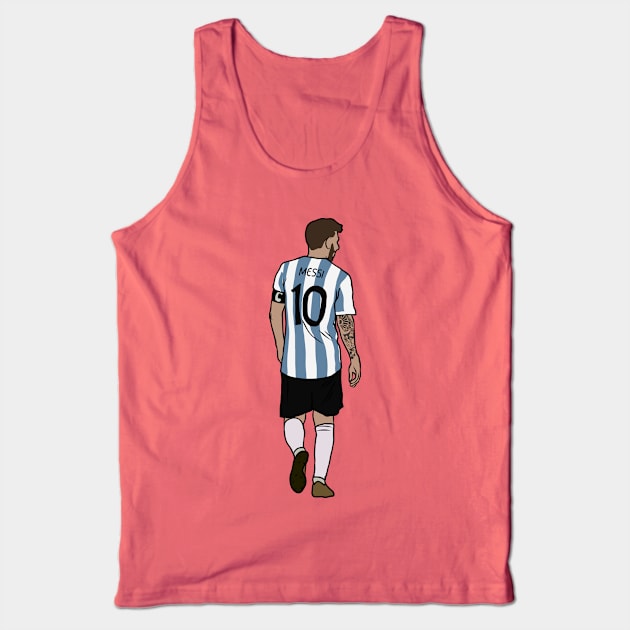 Leo Messi Back Tank Top by rattraptees